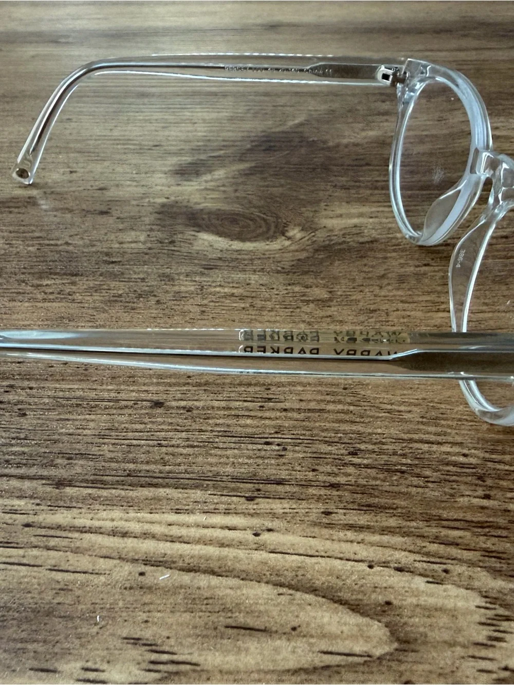 WARBY PARKER “PERCEY M 500” Crystal Clear Eyeglasses Frame 48-20-140